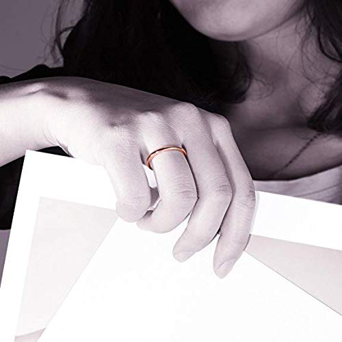 Rockyu タングステン リング 細身 2mm シンプル おしゃれ 指輪 男女兼用 全5色