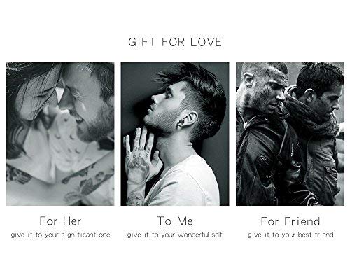 Rockyu ブレスレット メンズ スネークデザイン レザー&ステンレス ブラック 蛇モチーフ