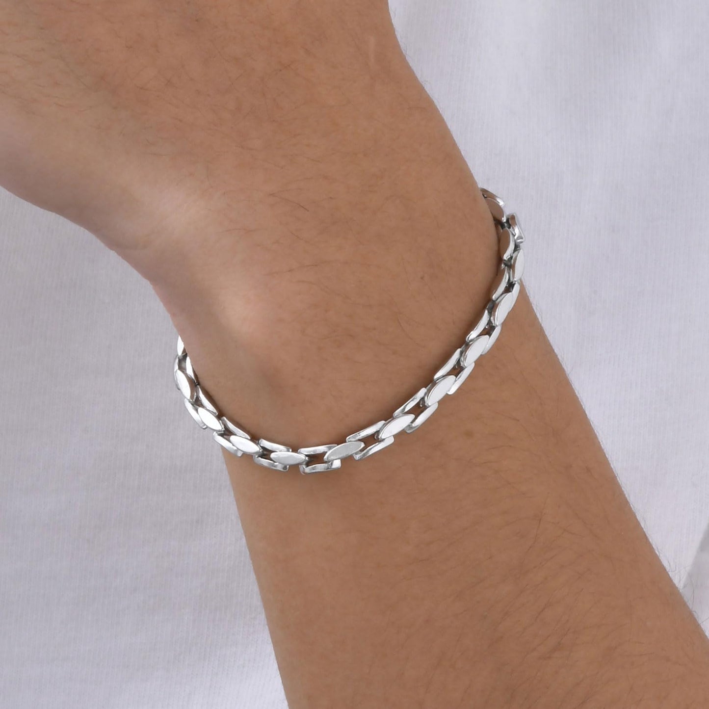 ペアチェーンブレスレット|ステンレス製 メンズ&レディース|シルバー&ゴールド お揃いギフト