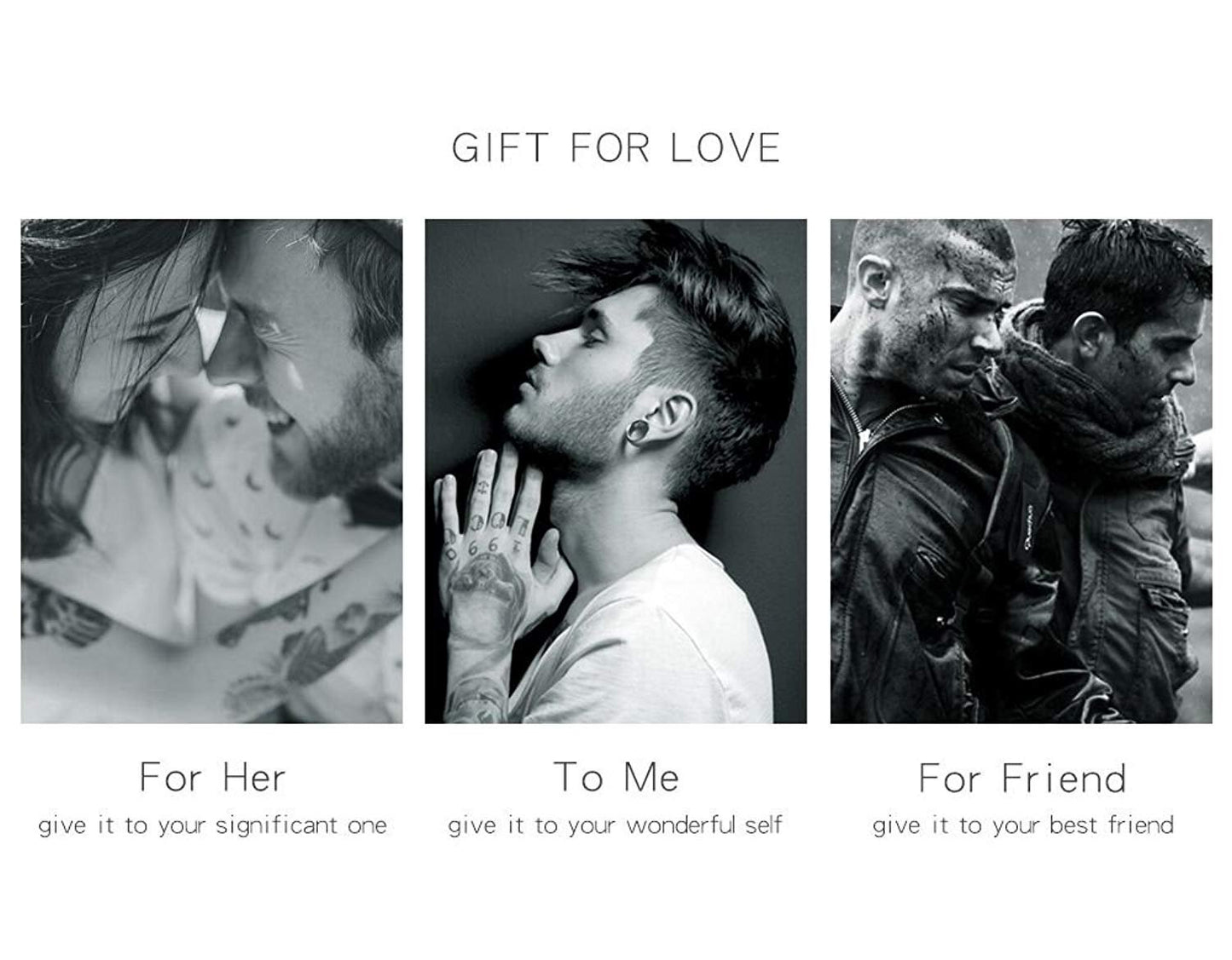 Rockyu 手の祈りネックレス ステンレス製 十字架×刻印入りメンズアクセ