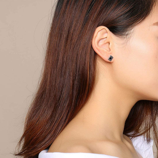 Rockyu トランプピアス シルバー925 メンズ レディース兼用 アンティーク風 アクセサリー