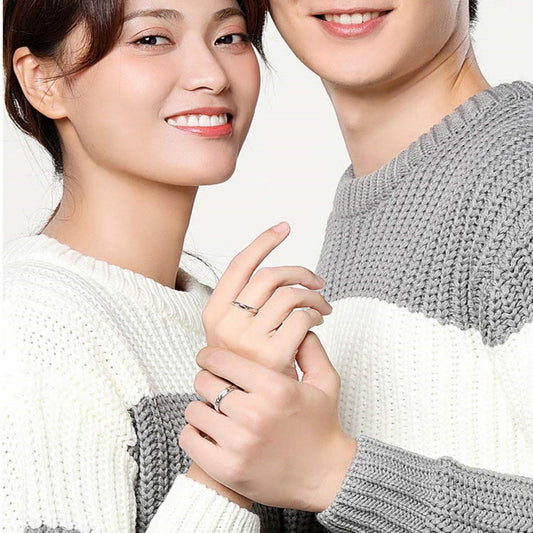 Rockyu 鹿の角モチーフ ペアリング フリーサイズ シルバー925×18K メンズ&レディース