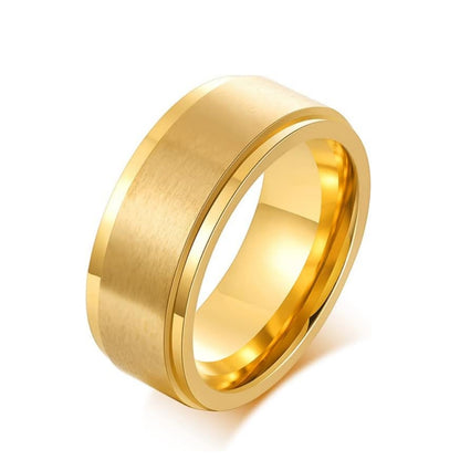 Rockyu ステンレススピナーリング メンズ｜シンプル＆重厚感の3色展開