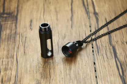 Rockyu ネックレス メンズ ステンレス カプセル型 薬ケース ピルケース ゴールド＆シルバー ジュエリー