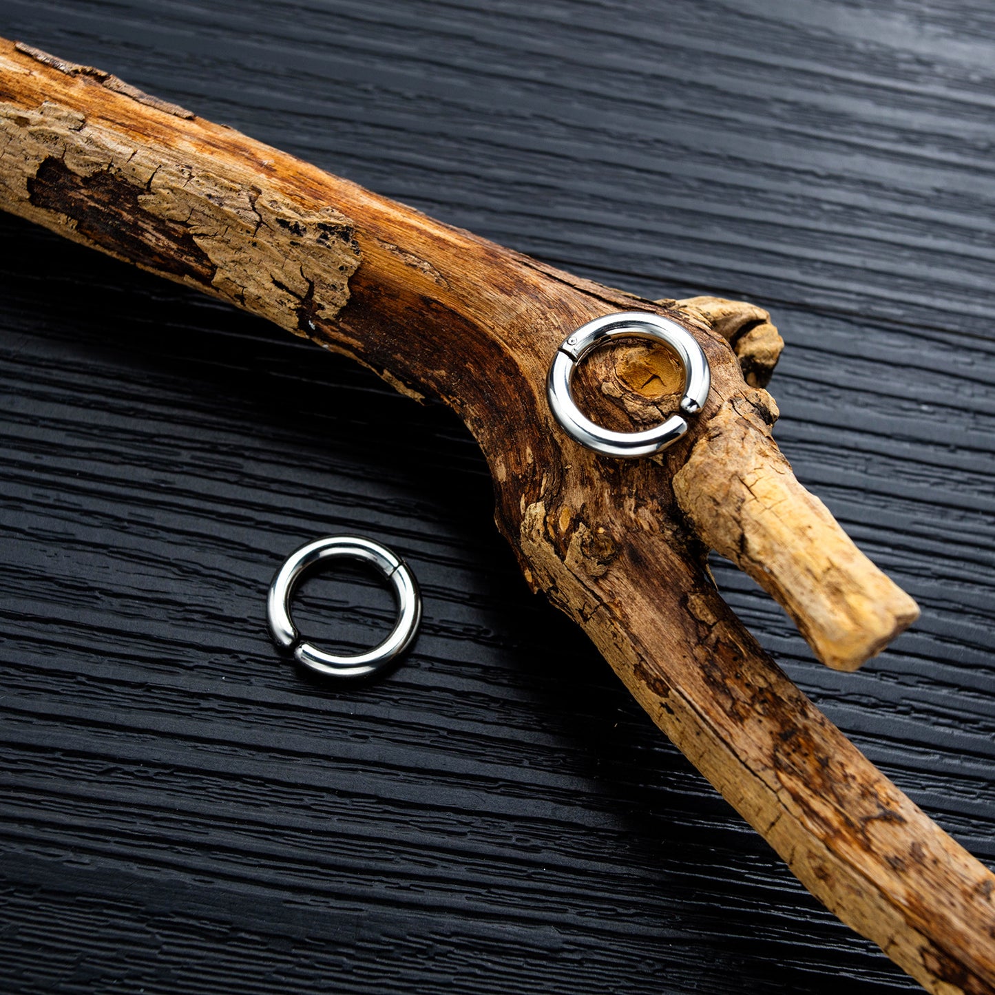 Rockyu ピアス メンズ フープ シルバー 人気 リングピアス ノンホール イヤーカフ フェイクピアス イヤリング 両耳セット ステンレス 金属アレルギー対応