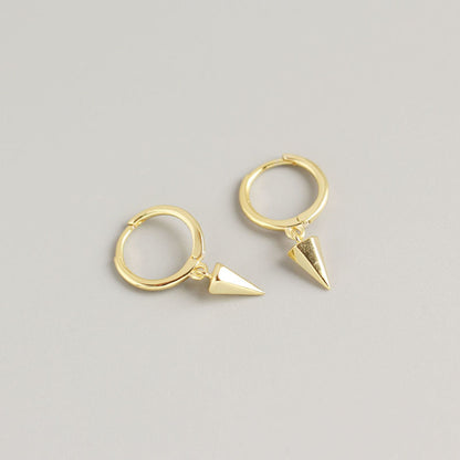 Rockyu 星型＆スタッズフープピアス レディース｜シルバー925・3色展開・金属アレルギー対応