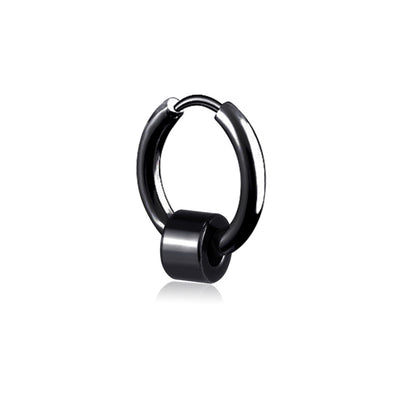 Rockyu メンズピアス フープ シルバー 4連サークル リングピアス 男女兼用 シンプル