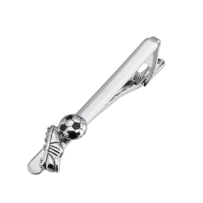 Rockyu サッカーボール カフリンクス＆ネクタイピン＆ピンバッジ 3点セット