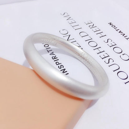 Rockyu バングル レディース シルバー 純銀風 六字真言 刻印 厄除けブレスレット