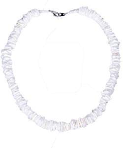 Rockyu ハワイアンジュエリー レディース 貝殻ネックレス ボヘミアン風 天然シェル 40cm