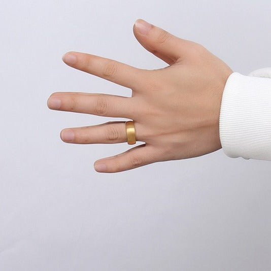 マット甲丸タングステンリング｜Rockyu 男女兼用 6mm/8mm 高耐久シンプル指輪 IPメッキ仕上げ