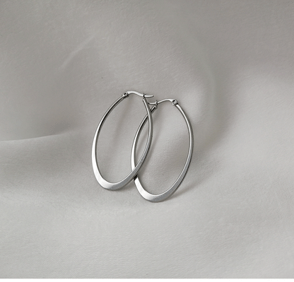 Rockyu ピアス レディース フープ リング 大ぶり シンプル ステンレス 金属アレルギー対応