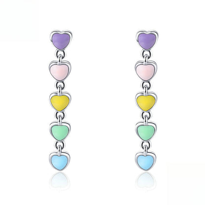 Rockyu ブレスレット レディース シルバー ハートブレスレット 調整可能 純銀製 金属アレルギー対応 ギフト