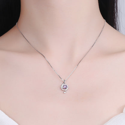 Rockyu 音符ペアネックレス【ステンレス＆シルバー｜メンズ・レディース対応】