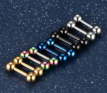 Rockyu バーベルピアス ボール 4mm ステンレス メンズ レディース 軟骨 ピアス 金属アレルギー対応 おしゃれ かっこいい 男女兼用 アクセサリー