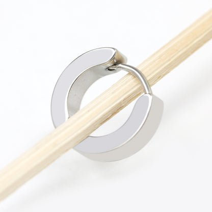 Rockyu フープピアス メンズ レディース ステンレス リングピアス 韓国風 シンプル 男女兼用