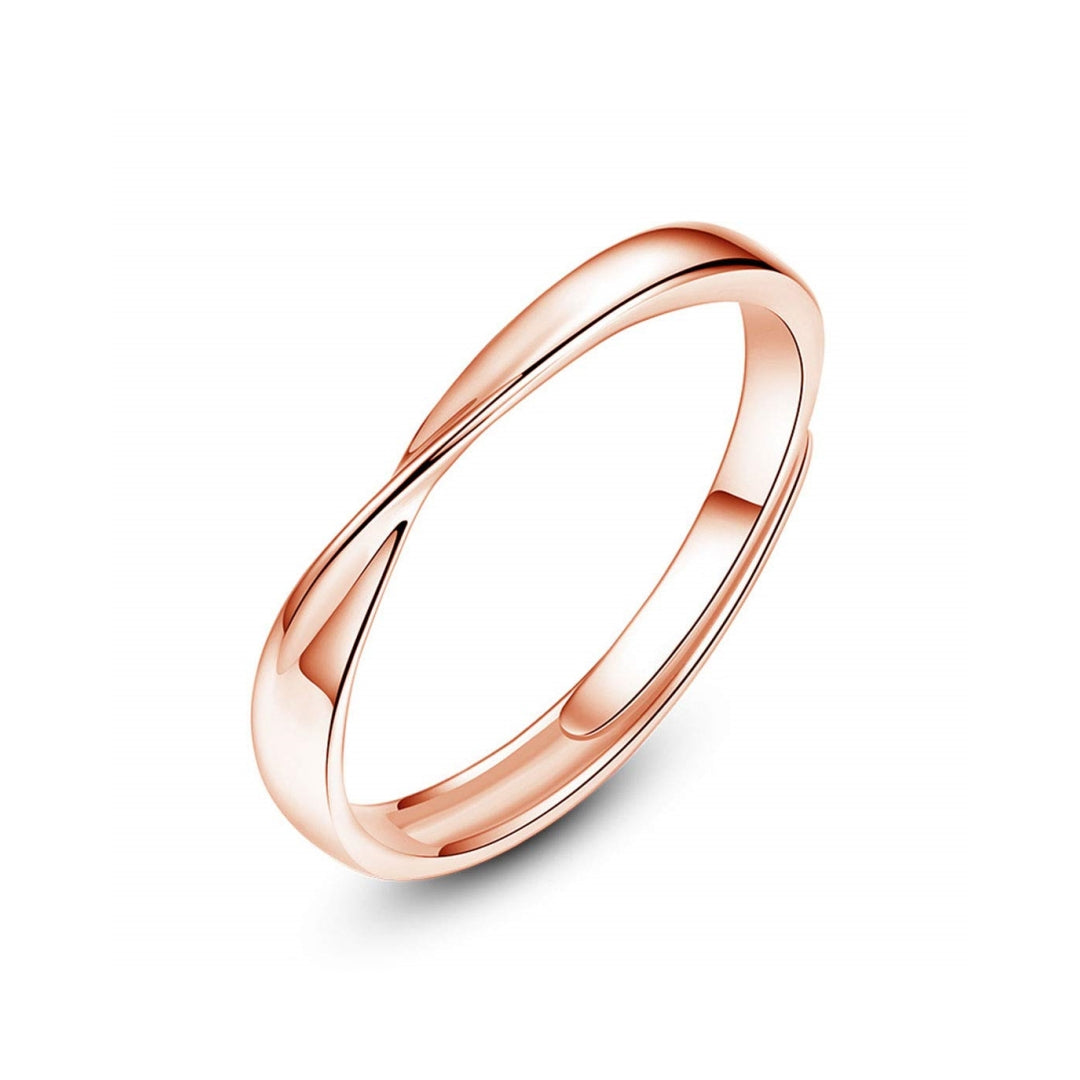 Rockyu ツイストデザイン ペアリング｜シルバー925 フリーサイズ 結婚・婚約指輪