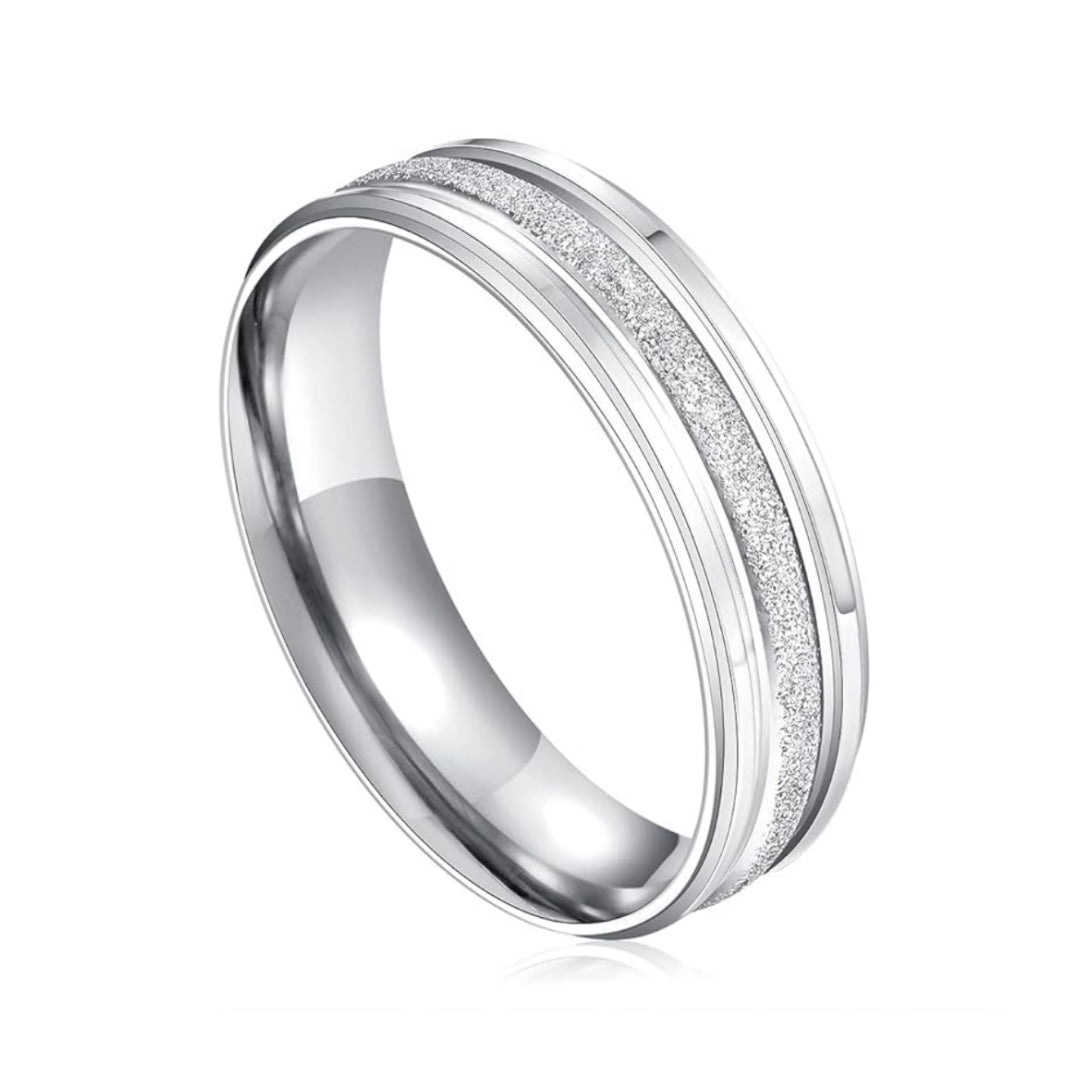 Rockyu ペアステンレスリング シンプルデザイン メンズ＆レディース 自由に組み合わせ可能