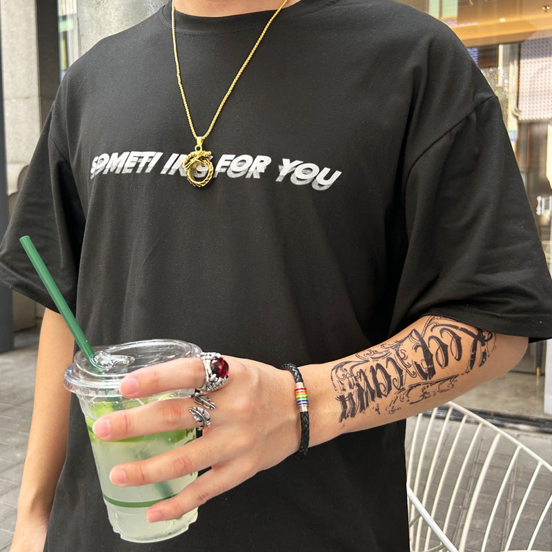 Rockyu ドラゴンネックレス メンズ オウロボロスデザイン ステンレス製 シルバー/ブラック/ゴールド