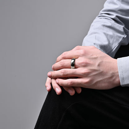 Rockyu タングステンリング シルバー 鏡面仕上げ 3mm〜6mm 甲丸 指輪 ユニセックス