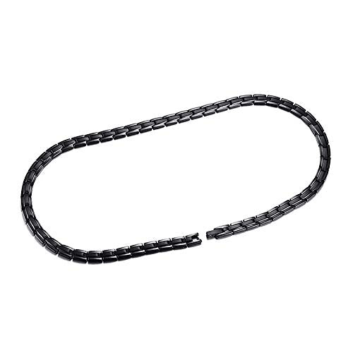 Rockyu 磁気ネックレス メンズ レディース兼用 ステンレス製 アレルギー対応 3色展開