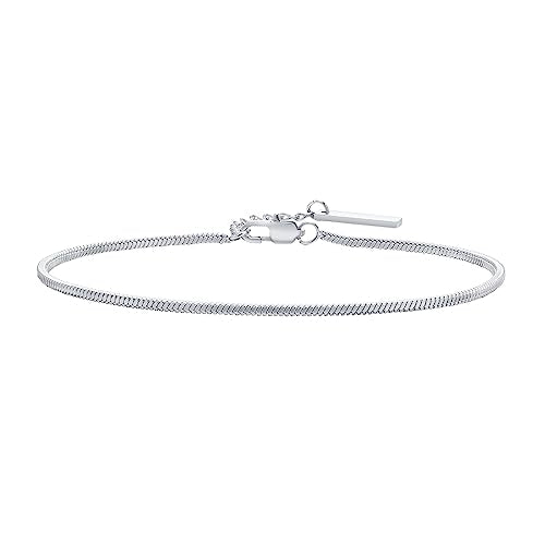 Rockyu ブレスレット メンズ スネークチェーン 細身 シルバー＆ゴールド ステンレス 金属アレルギー対応