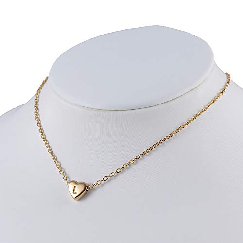 Rockyu ネックレス レディース ハートペンダント ゴールド A-Z アルファベット 18Kメッキ ステンレス
