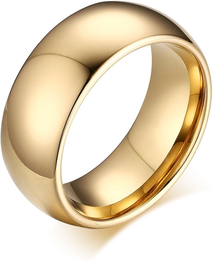 クラシック タングステンリング – 鏡面仕上げ メンズ＆レディース 3/4/6/8mm 指輪