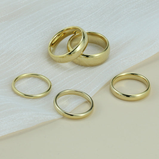 クラシック タングステンリング – 鏡面仕上げ メンズ＆レディース 3/4/6/8mm 指輪