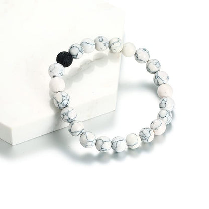 Rockyu ブレスレット メンズ レディース 天然石 数珠チェーン ステンレス アレルギー対応