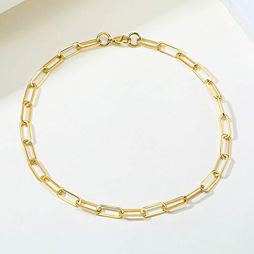 Rockyu ネックレス レディース ゴールド チェーンネックレス ステンレス 太め アレルギー対応