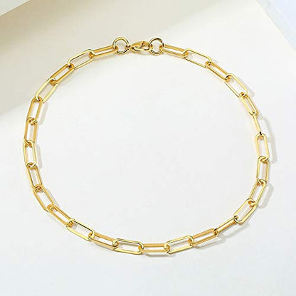 Rockyu ネックレス レディース ゴールド チェーンネックレス ステンレス 太め アレルギー対応