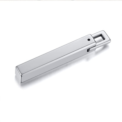 Rockyu バーネックレス メンズ タングステンスティック シンプル ペンダント