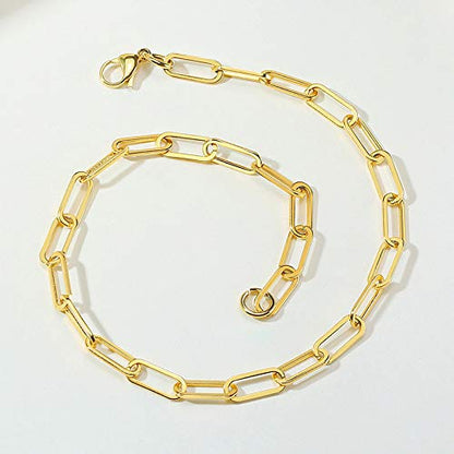 Rockyu ネックレス レディース ゴールド チェーンネックレス ステンレス 太め アレルギー対応