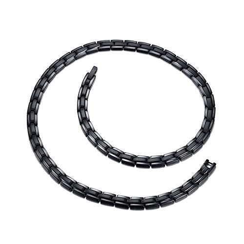 Rockyu 磁気ネックレス メンズ レディース兼用 ステンレス製 アレルギー対応 3色展開