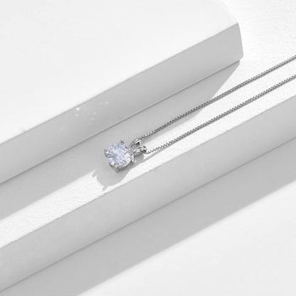 Rockyu ネックレス レディース ペンダント シルバー925 ジルコニア 一粒 純銀製