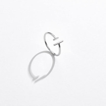 Rockyu シルバー925 レディースリング 平行線デザイン フリーサイズ 純銀 ファッションリング