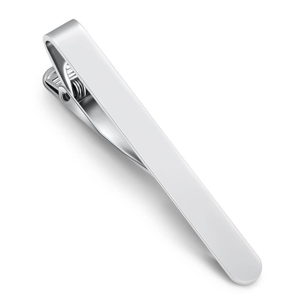 Rockyu メンズ タイピン 4色セット ゴールド シルバー ブラック ローズゴールド 真鍮製 ビジネス 紳士アクセサリー