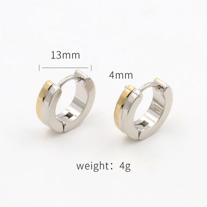 Rockyu リングピアス メンズ レディース フープピアス 小さめ ステンレス製 金属アレルギー対応