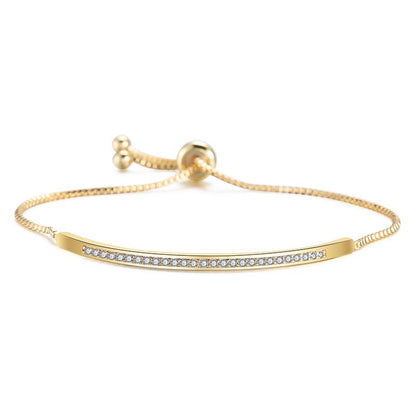 Rockyu スリムライン テニスブレスレット レディース 3色展開