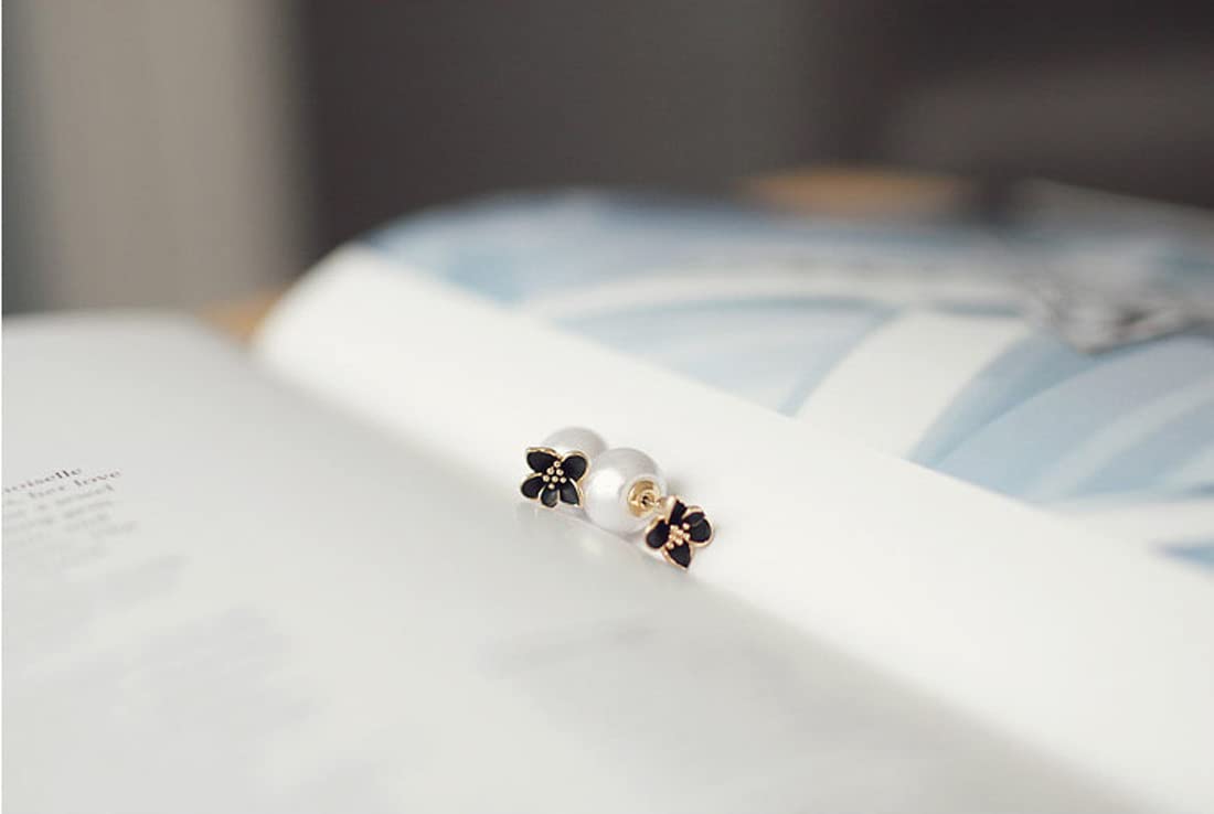 Rockyu ピアス レディース 桜 フラワー 18金仕上げ ピンクゴールド 可愛い 小顔 花モチーフ