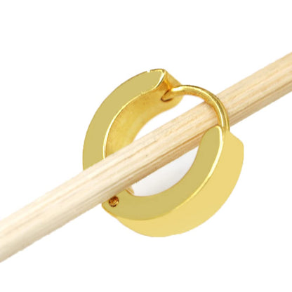 Rockyu フープピアス メンズ レディース ステンレス リングピアス 韓国風 シンプル 男女兼用