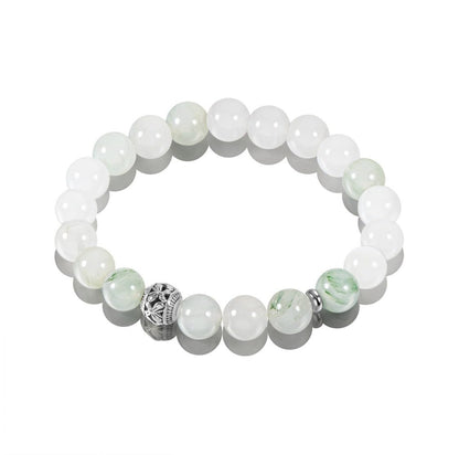 天然石ペアブレスレット｜ブラックオニキス＆翡翠｜開運・魔除け｜メンズ＆レディース