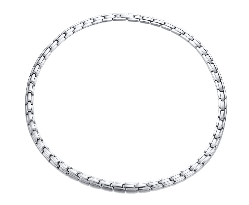 Rockyu 磁気ネックレス メンズ レディース兼用 ステンレス製 アレルギー対応 3色展開