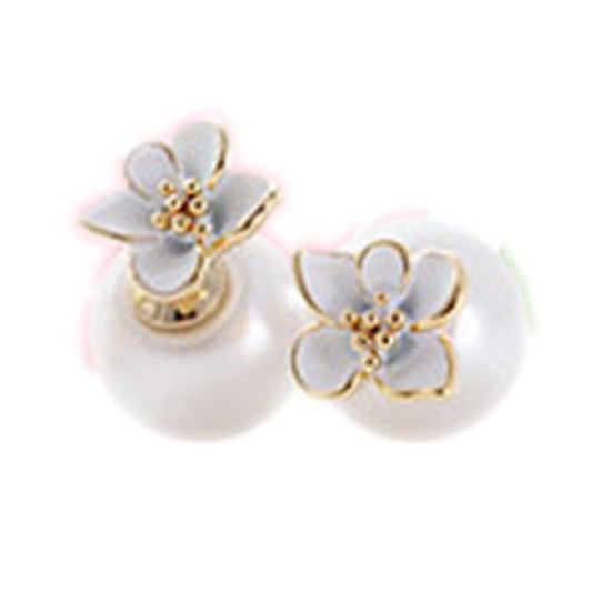 Rockyu ピアス レディース 桜 フラワー 18金仕上げ ピンクゴールド 可愛い 小顔 花モチーフ