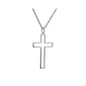 Rockyu 十字架ネックレス ステンレス製 18金仕上げ メンズ レディース兼用 アレルギー対応