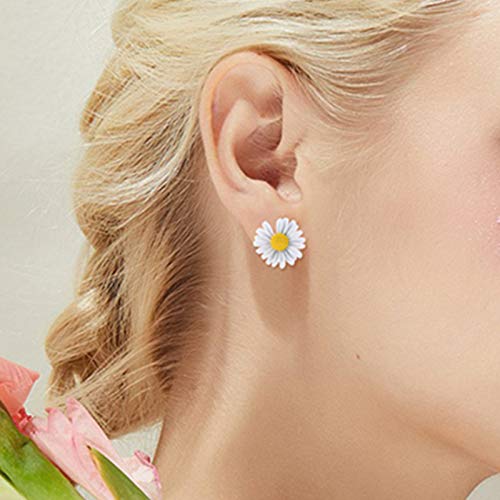 Rockyu ピアス レディース 菊モチーフ 925銀針 金属アレルギー対応 両耳セット