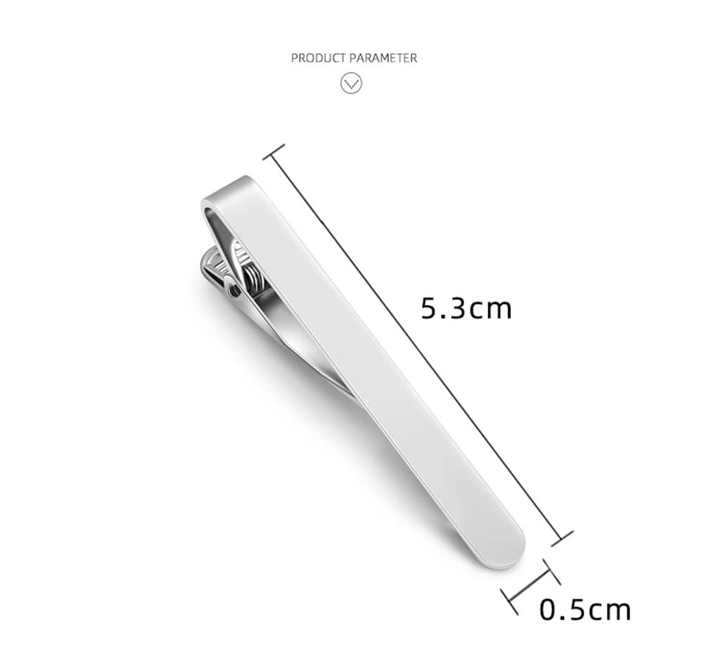 Rockyu メンズ タイピン 4色セット ゴールド シルバー ブラック ローズゴールド 真鍮製 ビジネス 紳士アクセサリー