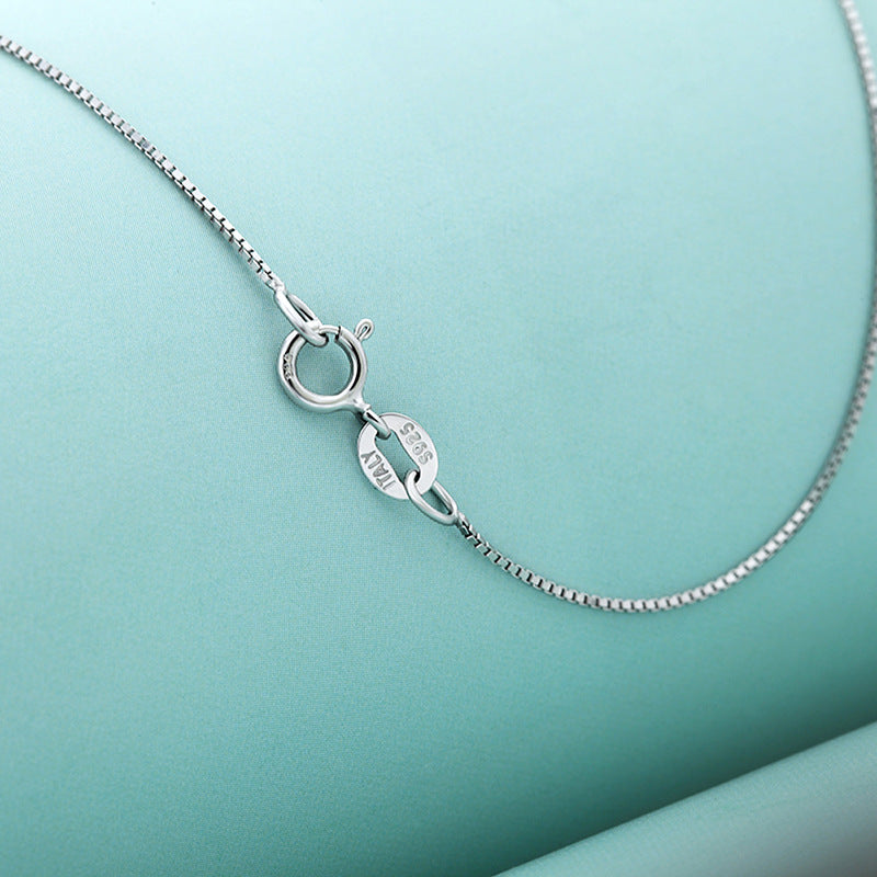 Rockyu ネックレス チェーン シルバー925 ベネチアンチェーン 細め ネックレス レディース メンズ 男女兼用 シルバー