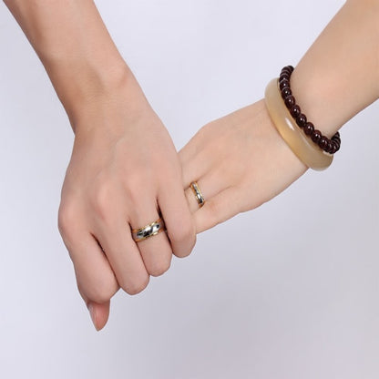 クラシック タングステン ペアリング ゴールド×シルバー 鏡面仕上げ 4mm/6mm